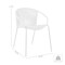 Armen Living Snack Indoor Outdoor Stackable Steel Dining Chair with Black Rope, PK2 LCSNSIBL - alternate 9